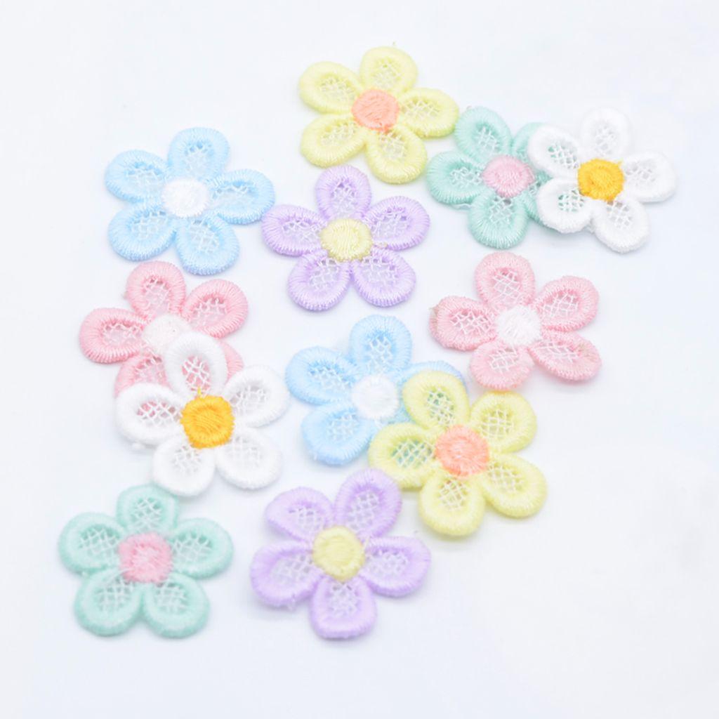 Заколки для волос Декор Вышитые Головные уборы Аксессуары Вязальный материал Цветочные нашивки DIY Поделки