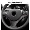 Betterhumz Car Steering Wheel Panel Sticker for BMW E90 E91 E92 E93 320i 3 Serie Made of Alcantara Interior Trim 3pc Accessories