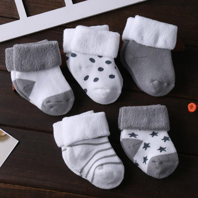 Newborn Boy Girl Socks Kiddiezoom Baby Accessories Cotton Unisex