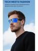 Умные Bluetooth-очки 02Pro: ИИ-перевод, Функции музыки и звонков, V6.0 Черный