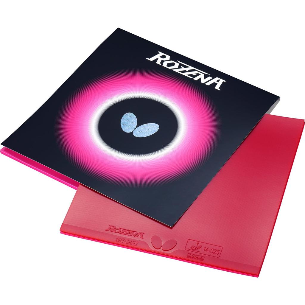 Butterfly Table Tennis Back Rubber Rosena 06020 Red Thick