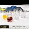 Engraved Glass Drinking Cup Set