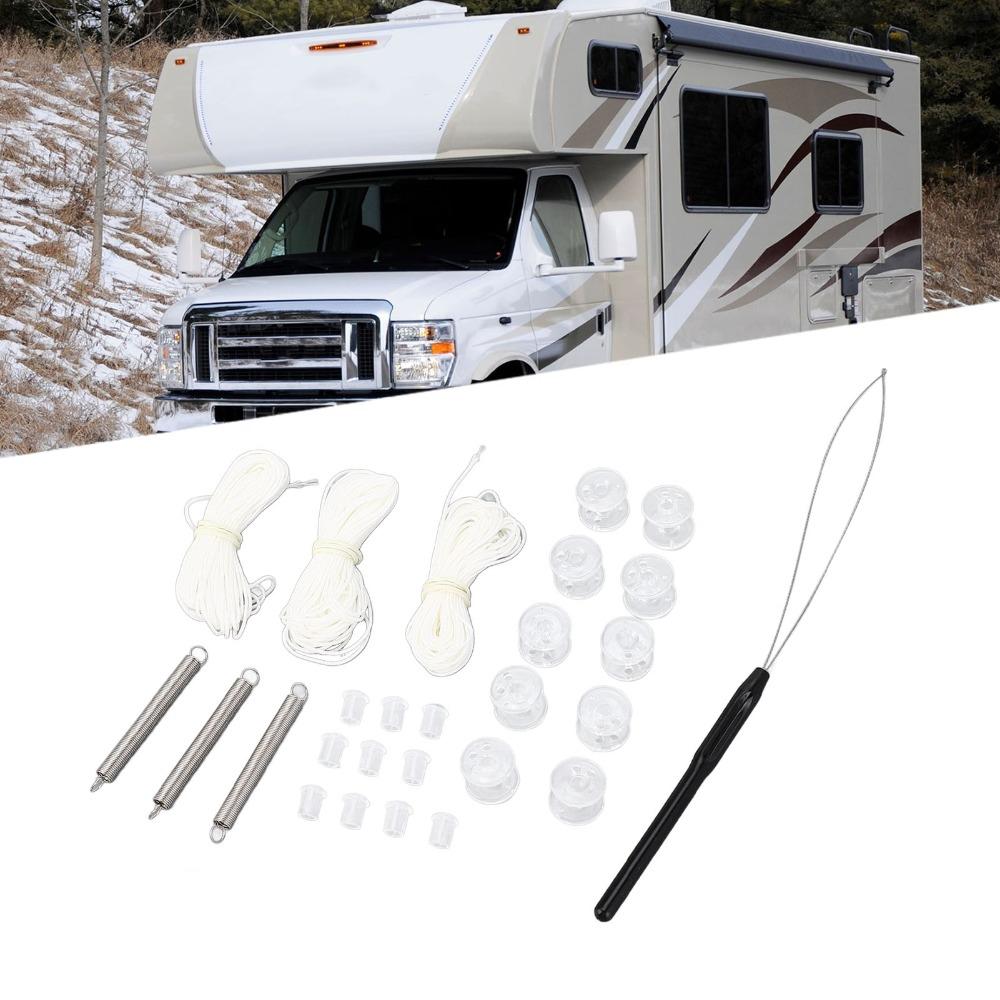 27Pcs White Window Shade Restringing Kit RV Window Shade Repair Window Shade Maintenance
