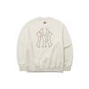 New MLB Sweatshirt Winter Unisex Ivory White 3AMTB0716-50CRS