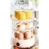Electric Egg Steamer Compartment Cooker With Auto Shut Off For Perfect Hard Soft Boiled Eggs Kitchen Tool Power Protection for Breakfast