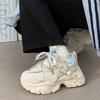 Утолщенные флисовые папины кроссовки 22 зимние новые с толстой подошвой для увеличения роста две хлопковые туфли студенческие спортивные туфли