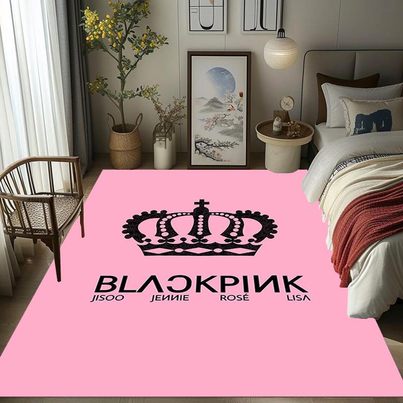 Black Pink Domination carpet Suitable for all seasons floor mats Fashion Office chair cushion Art