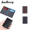 Slim Folding Wallet Men Soft Leather Card Wallets Mini Credit Card Holders Thin Card Purse Small Bags for Women Men Wallet