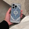 Чехол для телефона с горячим персидским ковром и цветочным узором для iPhone 17,16,15,14,13,12 Pro,Max,Plus,X,XS,XR,SE4,E Mini, Прозрачный мягкий чехол