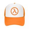 Custom Fashion Unisex Hot Game Half Life Lambda Logo Trucker Hat Adult Adjustable Baseball Cap for Men Women Outdoor Dad Hat