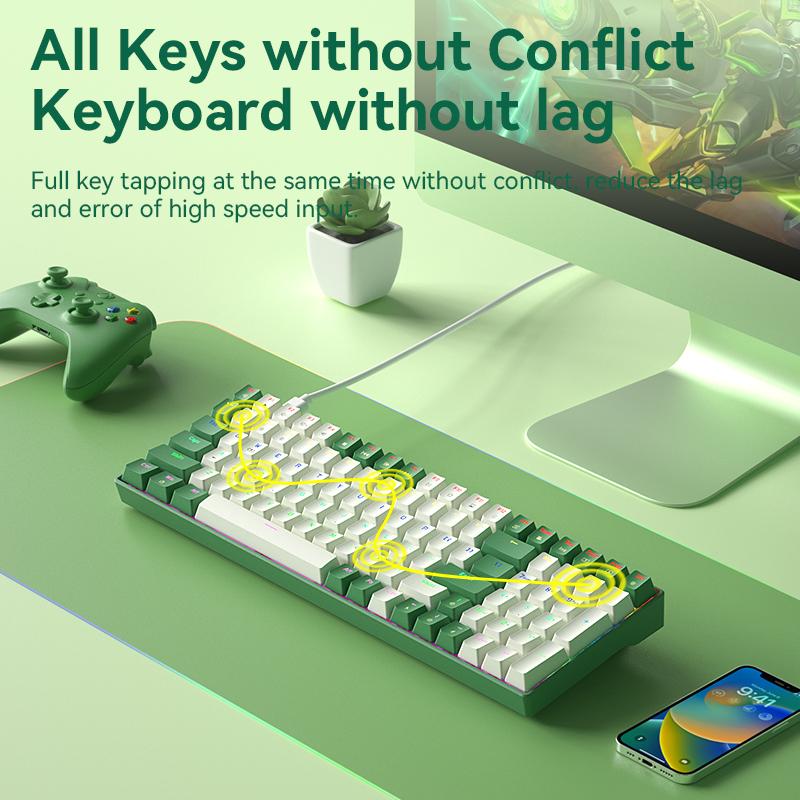 New Arrival 100 Keys Red Switch Hotswap Trading Wired Gaming Mechanical Keyboard for Desktop Laptop