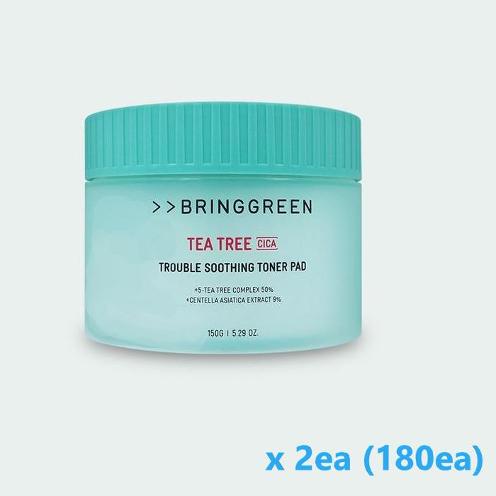 BRING GREEN TEA TREE CICA НЕИСПРАВНОСТИ ТОНЕР-ПОДДУШКА 150 г * 90 шт.