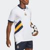 Adidas SS23 Icons Ретро Реал Мадрид Футбол Спортивный трикотаж с коротким рукавом Мужские топы Белый HT6456