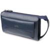 Modern Men's Clutch Bag Made of Genuine Grained Leather CANPELLINI 21558 Blue