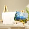 1 комплект, деревянный мини-мольберт для художника, картина маслом, белый холст, ткань для рисования, мебель, мебель для живописи, товары для творчества на холсте