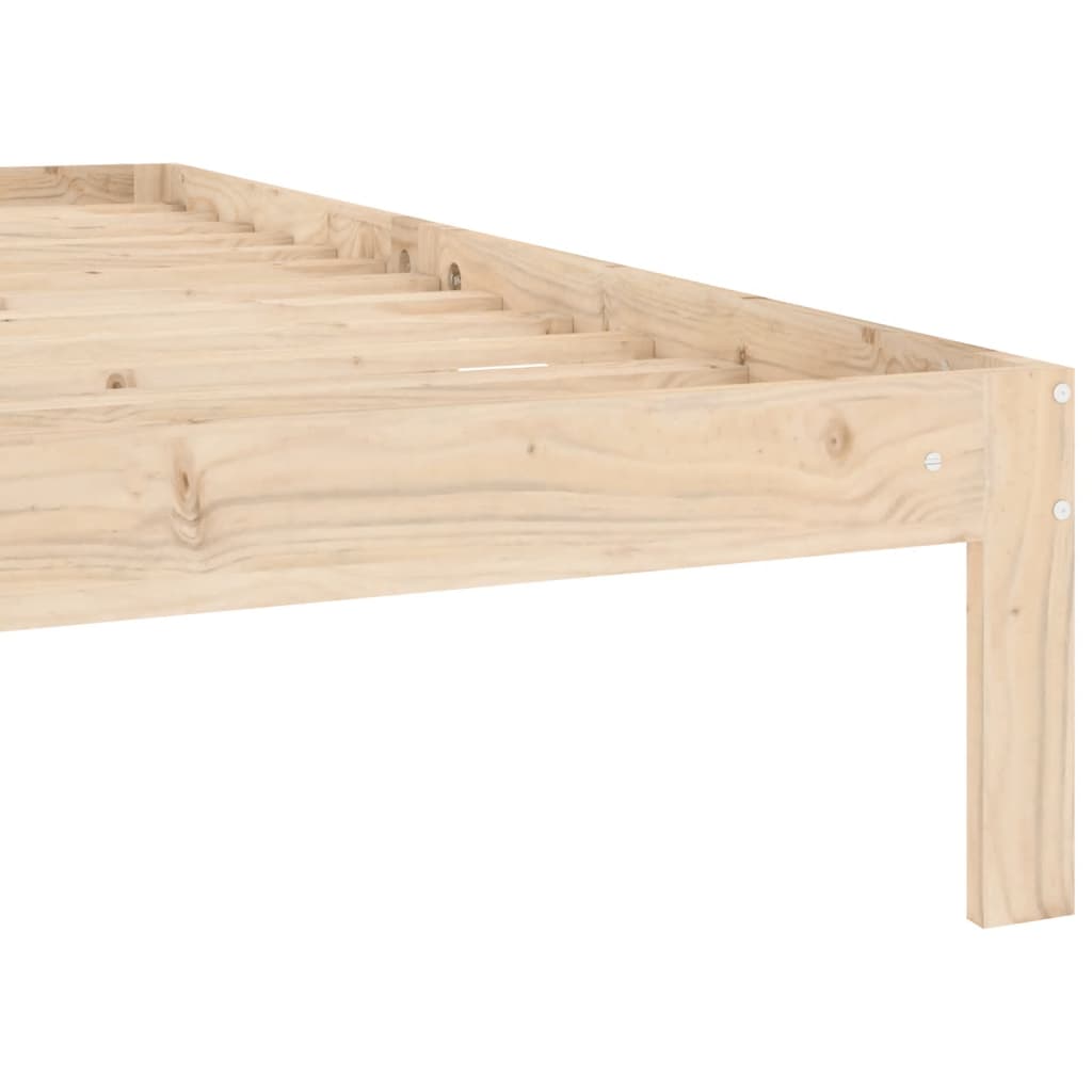 Solid Pine Wood Bed 100 x 200 cm