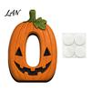 Halloween Party Table Decor Wooden BOO Decoration for Tiered Trays, Creative Tabletop Solid Wood Centerpieces Boo Sign