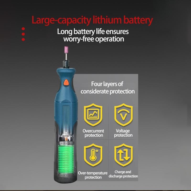Высокоскоростная аккумуляторная гравировальная машина 30000 об/мин Самая большая для детальной обработки, промышленного использования, прочная конструкция