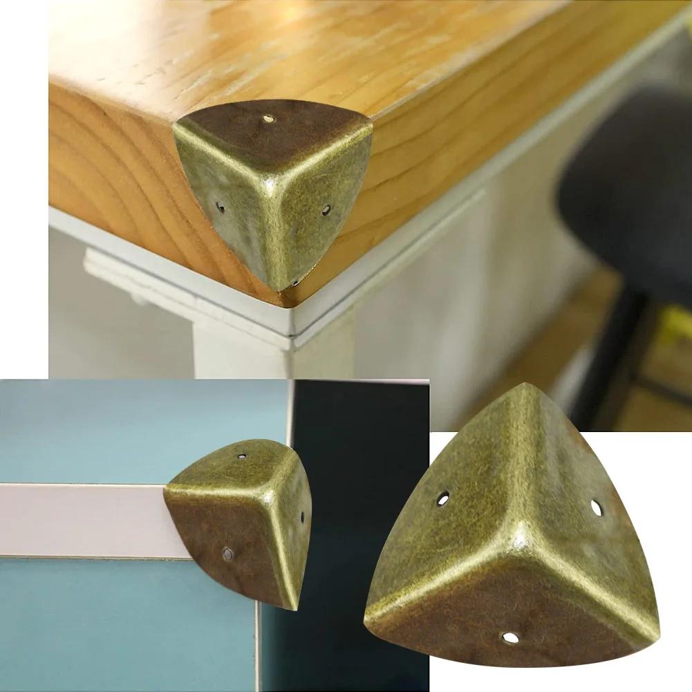 4 шт. Металлический уголок, протектор, угловая распорка, винтажная шкатулка для драгоценностей, декоративные защитные уголки, защитный уголок для деревянного ящика