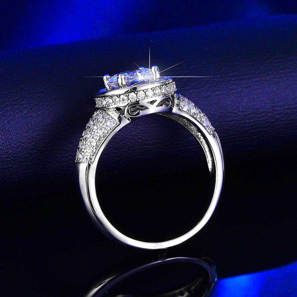 Кольцо с бриллиантом муассанитом, женское, однокаратное, с имитацией шести когтей, обручальное, изысканное кольцо с бриллиантом из высокоуглеродистого сплава