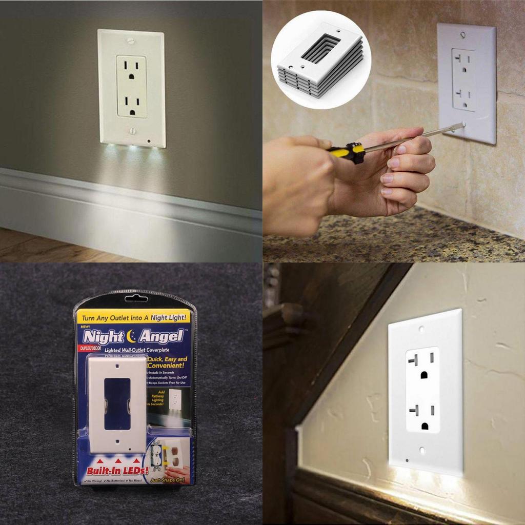 Plastic Material Night Light With Motion Sensor And Plugin Power For Living Room