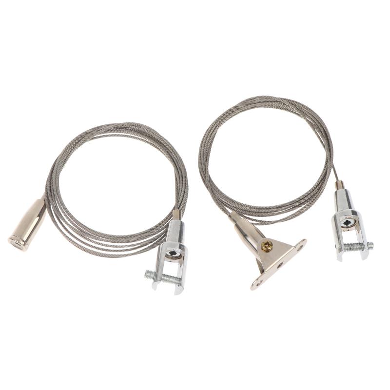 Stainless Steel Wire Rope Kit Easy Install Rust Free for Hanging Acrylic Sign Advertising Board Ceiling Gallery Display