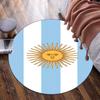 Argentina Flag Design Round Rug for Livingroom,Bedroom, Palyroom, Chair Rug, Area rug, Circle Carpet, Fan Christmas gift