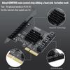 The YABOANG PCI-E X4 6-Port SATA 3.0 Expansion Card for Desktop PCs allows you to free up your system disk drive. The expansion card features a