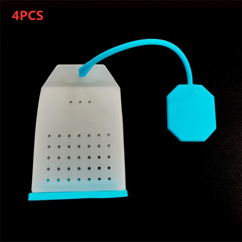 5Pcs Silicone Tea Infuser Bag Reusable Safe Loose Leaf Tea Bags Strainer Filter for Tea Drinker Utensils Tea Tools Kitchen Tools