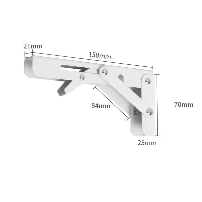 2шт стальной складной кронштейн 6/8 дюйма регулируемый настенный треугольный складной угол полки стола фурнитура