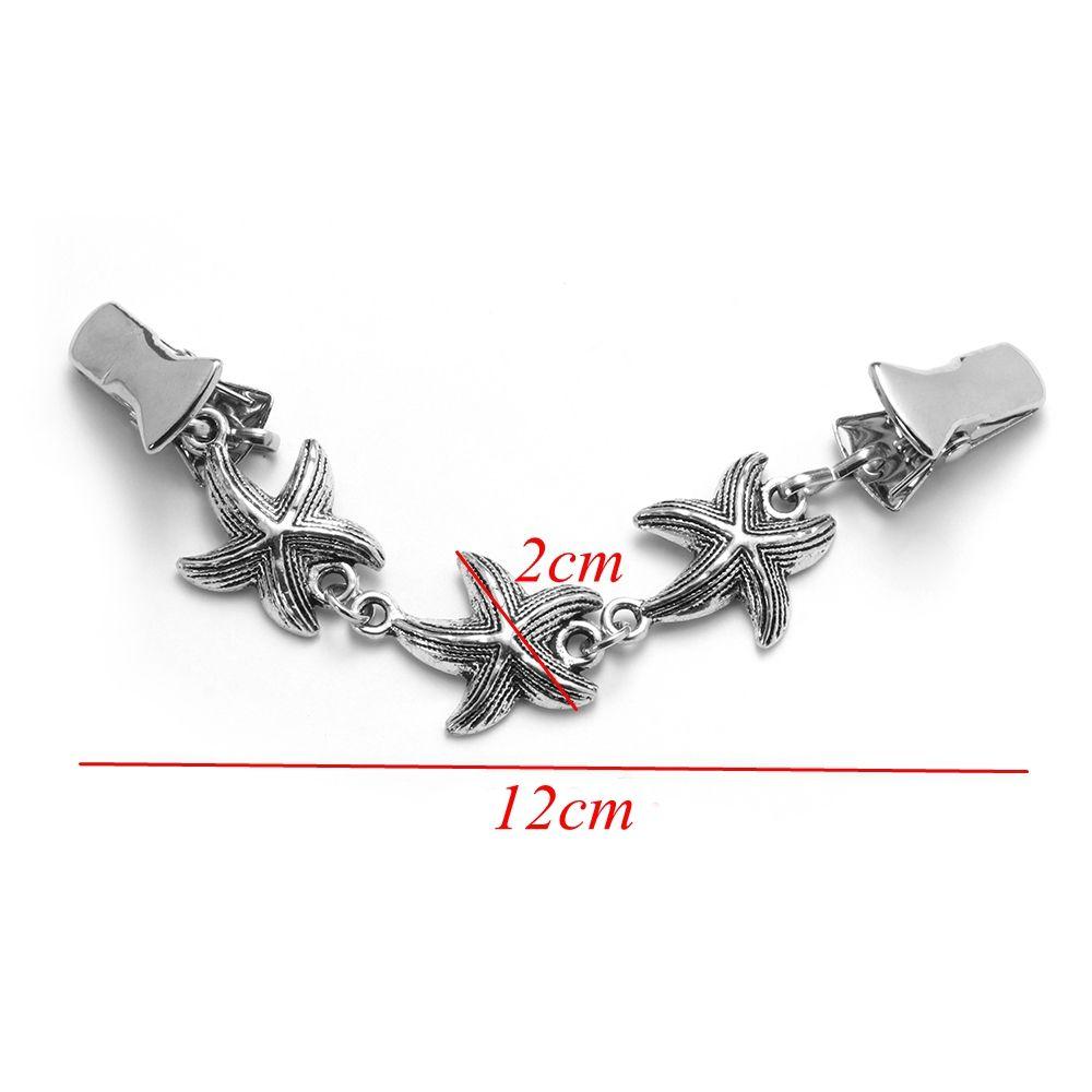New Winter Starfish Shell Type Shawl Brooch Sweater Blouse Pin Duck Clip Clasps Cardigan Clip