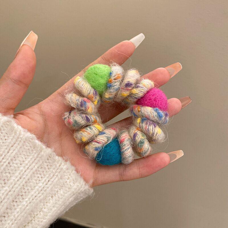 1 шт. простой и свежий модный резиновый браслет-пружинка для телефона с высокой эластичностью, матовый аксессуар для волос 7 * 7 * 2 см