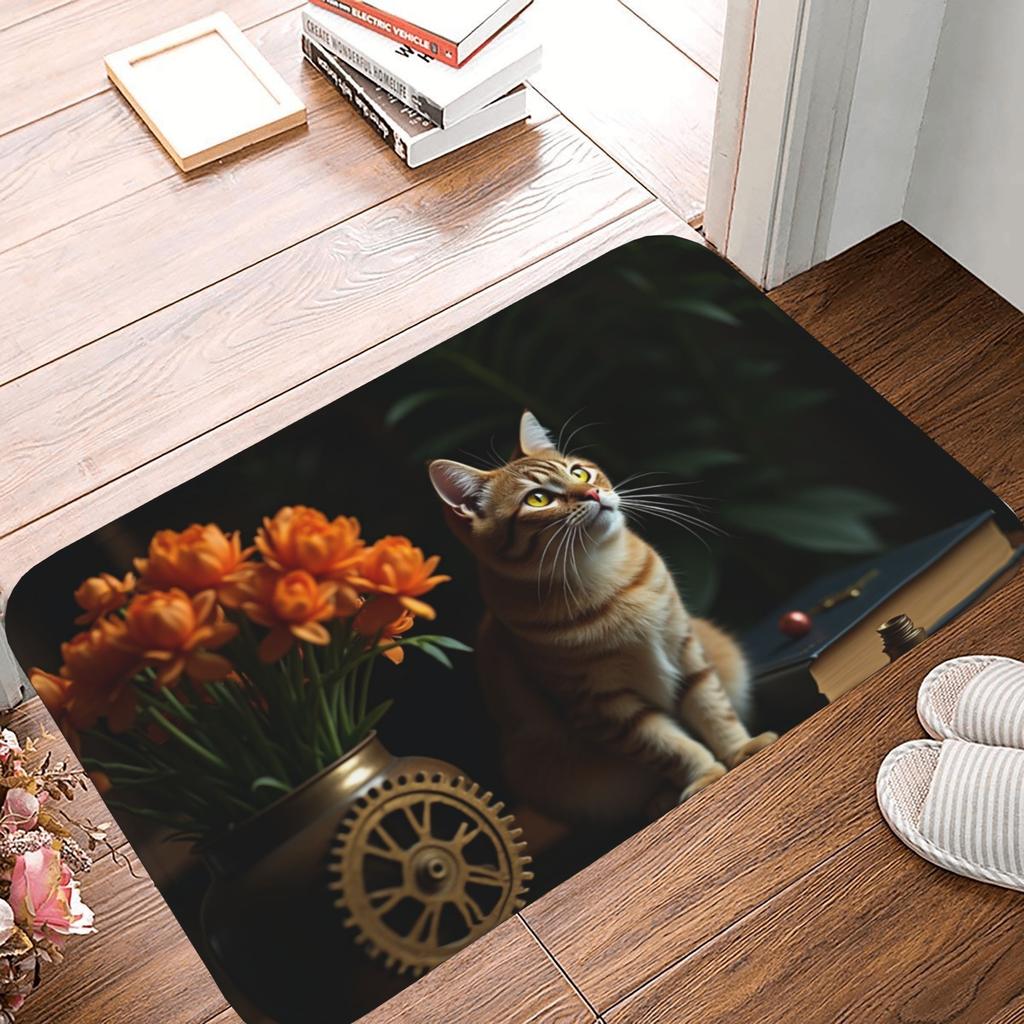 1 шт. Коврик для кухни с 3D-рисунком, Нескользящий придверный коврик, Поп-дизайн, Коврик для ванной комнаты, Коврик для ванной, Ковер для дома, Декор для раковины, Прачечной