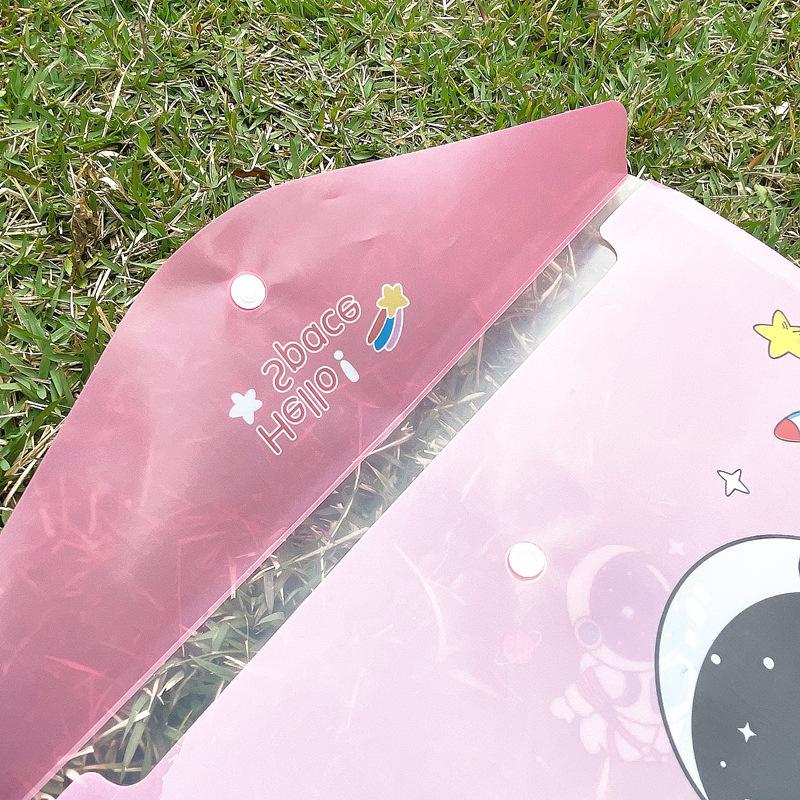 Durable Folder Cute A4 File Bag Animal Document Organizer Storage Bag Office School Supplies Stationery Kids Gift