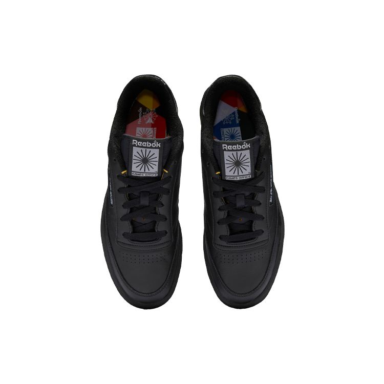 Eames Office x Reebok Club C 85 Monotone Pack - Черные Унисекс Кроссовки Основной Черный Холодный Серый-2 GY1067