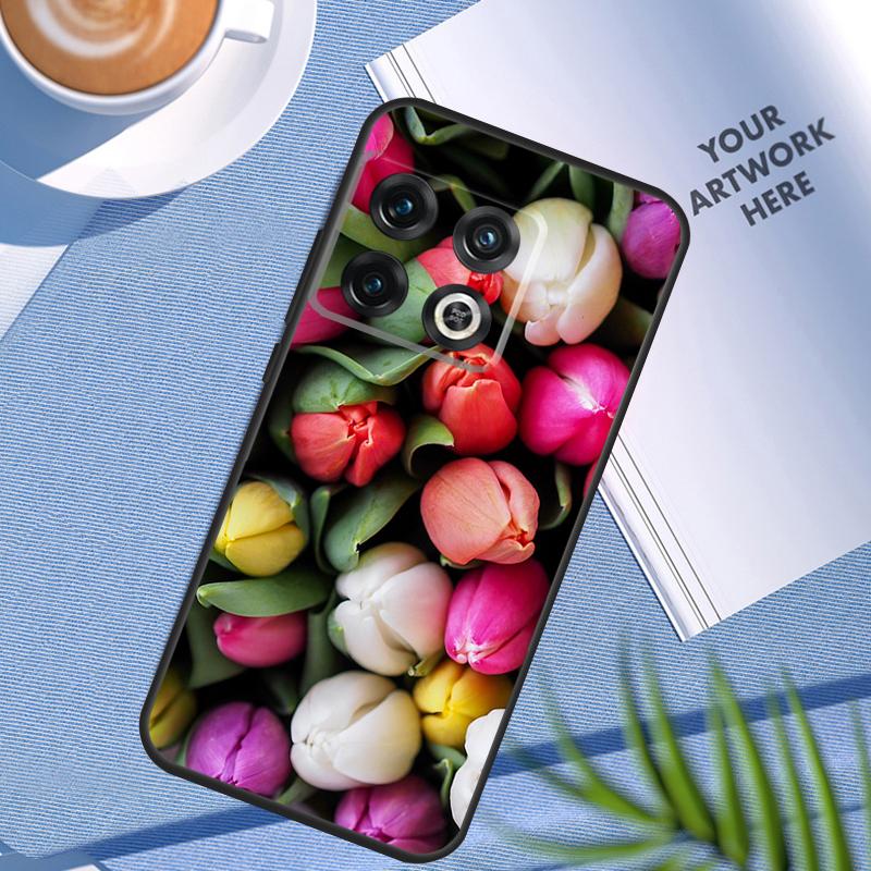 Цветной чехол с рисунком тюльпана для OnePlus 12 12R 11 9 10 Pro 10R 10T 9R 8T Nord 3 CE 2 Lite 2T N10 N20 N30 CE4