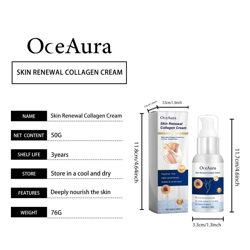 Oceaura Nourishing Body Cream Deep Hydration For Firm Elastic And Glowing Skin Intense Moisturizing Cream For Smooth Skin
