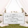Wedding Wooden Hanging Sign Memorial Plaque Board Ornament Gift for Bride Groom