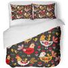Пододеяльник с курицей King Queen Size, комплект постельного белья с милым рисунком курочки для детей, подростков, взрослых, животных на ферме, мягкий полиэстеровый чехол
