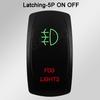 Waterproof LED Rocker Switch for Boat RV Truck | Green/Red Light 12V/24V ON-OFF/ON-OFF-ON for Exhaust Heat AC Lights