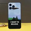 Я хочу верить Funda для iPhone 12 13 Mini 11 14 15 Pro Max XS X XR SE 2020 7 8 14 15 Plus Чехол для телефона