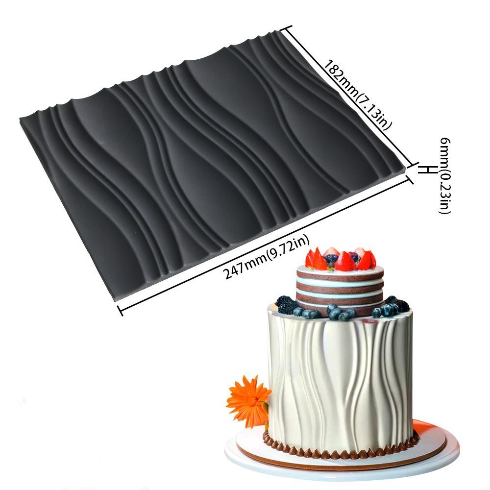 Волна Кружево для торта Форма Силиконовая 3D Форма для мастики Сделай сам Шоколадный трафарет