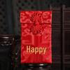 Year of the Horse Silk Brocade Red Envelopes with Hot Stamping Embroidery for Weddings and New Year