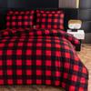 Пододеяльник, красно-черный с рисунком в виде клетки буйвола, двусторонний пуховый комплект из микрофибры, современное постельное белье для женщин и мужчин