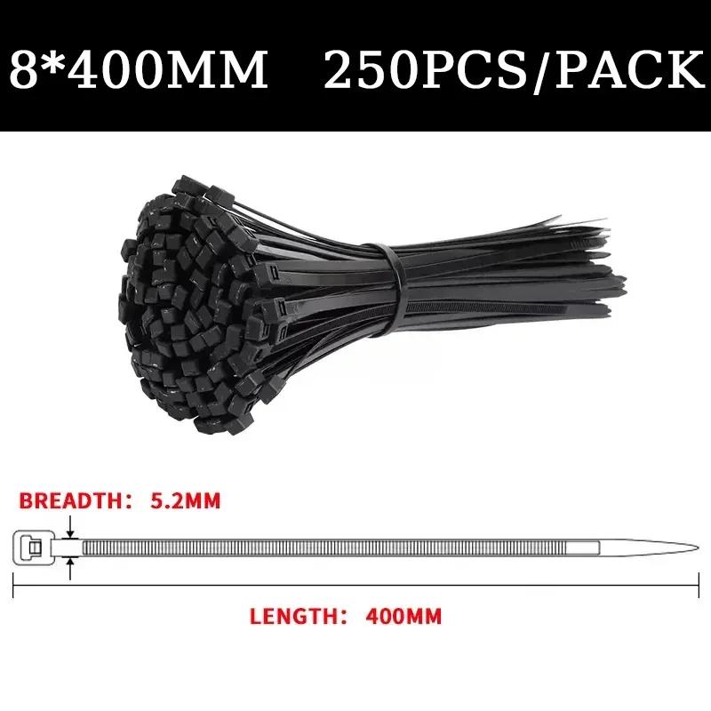 Self-locking Plastic Nylon Cable Tie 5200mm 5300mm Black Cable Tie Fastening Ring 8500mm Best Large Cable Tie Zip Wrap Strap Tie for Home