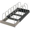 Multifunctional Kitchen Pots & Pans Organizer Stainless Steel Dish Rack Pot Lid Plate Bowl Retractable Storage Shelf Dinner Pans Cutting Board