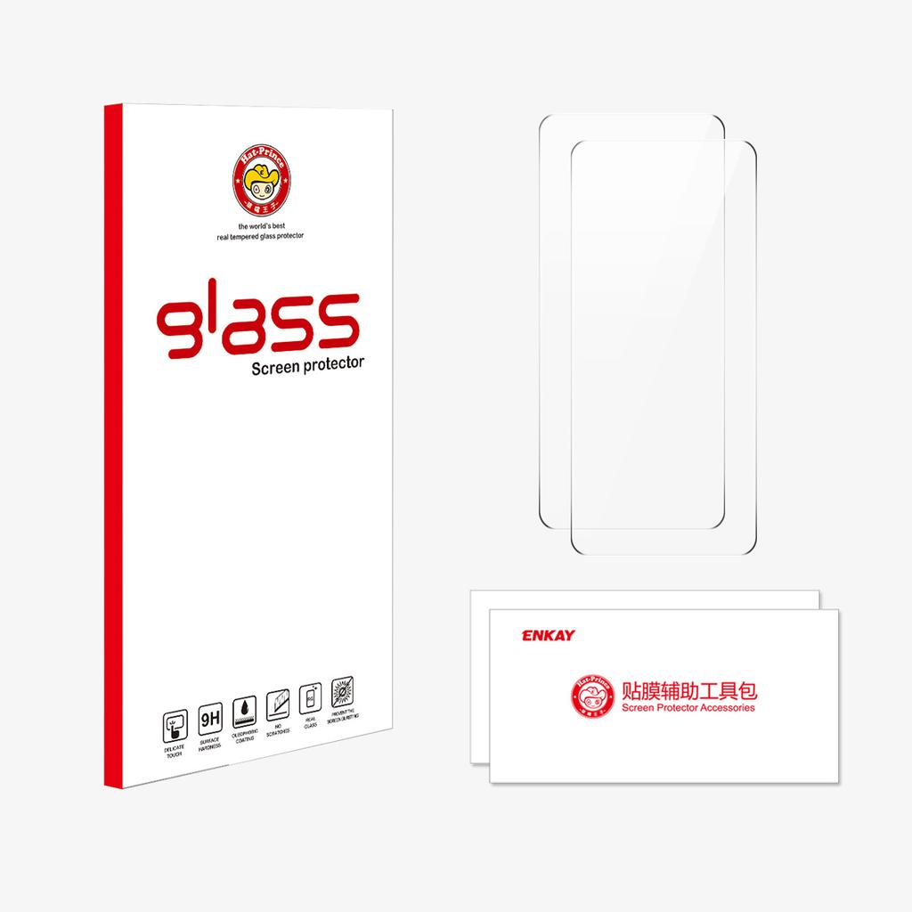 Для Honor X60 GT 5G 2 шт. Защитное стекло ENKAY HAT PRINCE 9H Прозрачная Высокоалюминосиликатное стекло