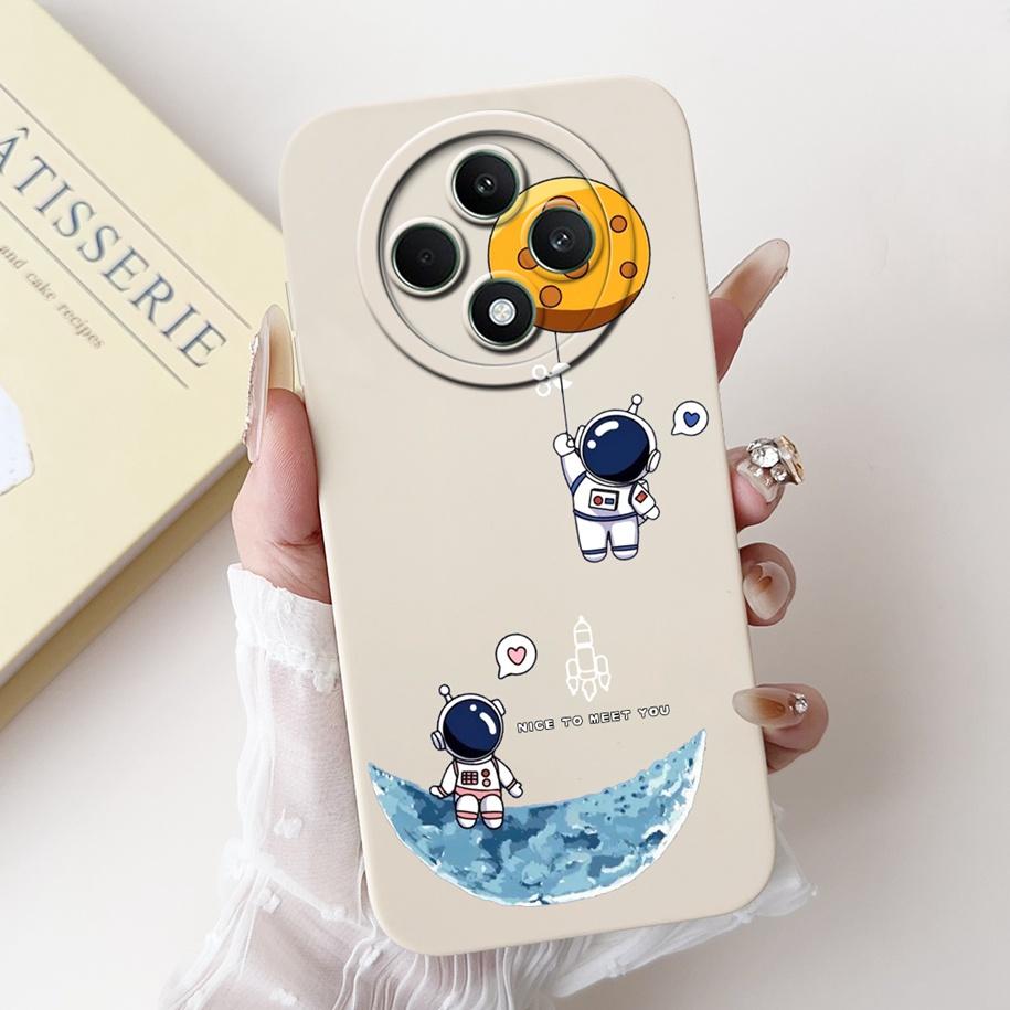 For OPPO Reno 12F 5G Case 2024 Fashion Pretty Girls Soft Liquid Silicone Shockproof Cover For OPPO Reno12 F 4G Reno 12 FS Bumper