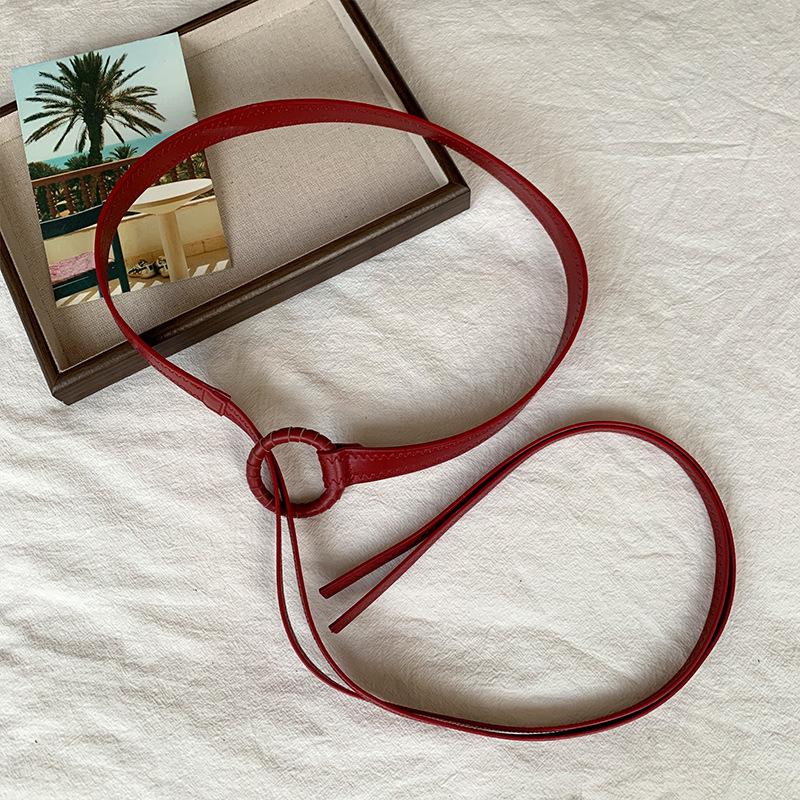 Красная поясная цепочка в стиле панк Y2K - Универсальный женский аксессуар в стиле хип-хоп