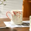 Кружка керамическая 'Цветы Четырех Сезонов' с высокой цветовой насыщенностью, керамическая бытовая кофейная кружка, парная чашка, чашка для питья, новый бытовой 2025